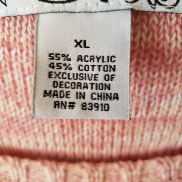 RXB Womens Mutlticolored Shimmer  Knit Cottagecore Oversized‎ Sweater Size XL - Picture 13 of 13